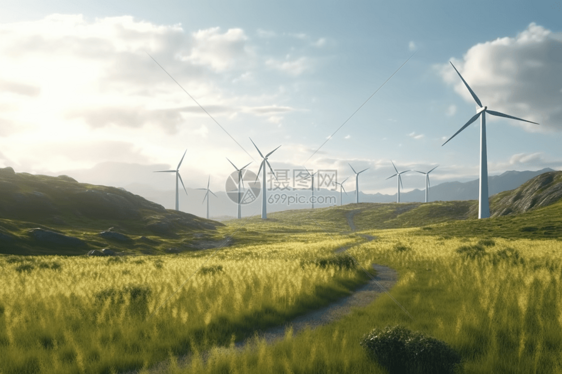 风力发电中新能源图片