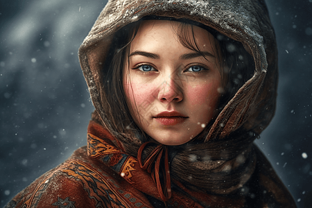 西伯利亚女人图片
