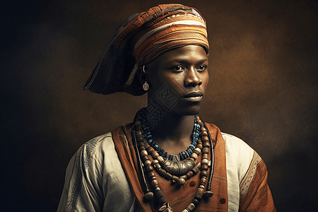 非洲盛装男子图片