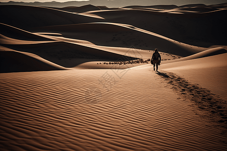 阳光下的沙漠背景图片