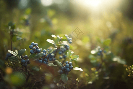 花园里的蓝莓图片