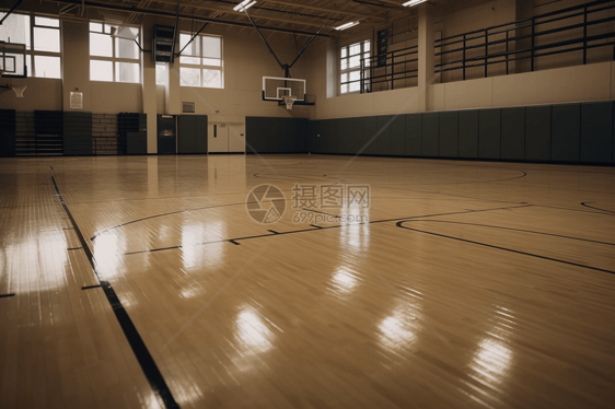 军事基地内的篮球场图片