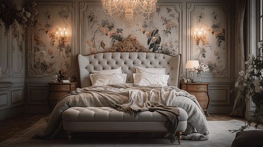 家居欧式古典欧式家居卧室图设计图片