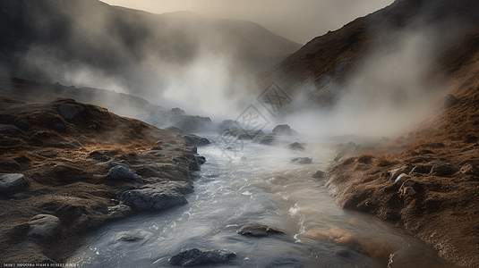 自然资源地热水道图图片