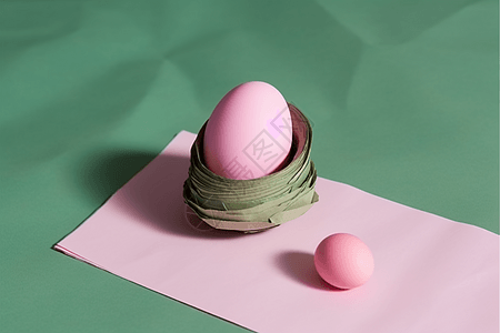 粉色复活节彩蛋图片
