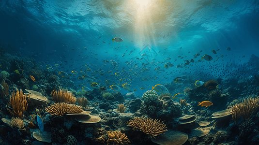 海洋生物水下图片