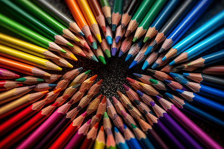 彩色铅笔图图片