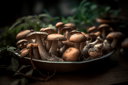 无毒的蘑菇图片