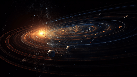太阳系中的天体图片