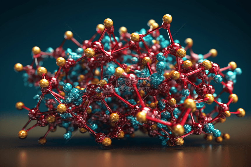 分子高质量3D可视化图片