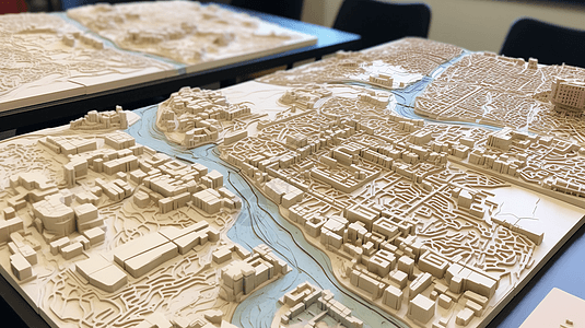 粘土模型地理信息设计图片