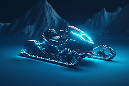 雪地摩托车氢动力摩托设计图片