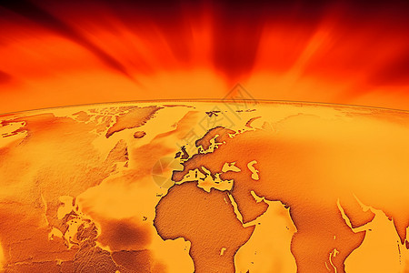 全球变暖高温夏季炎热抽象概念图图片