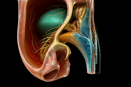 人类耳朵内部图背景图片
