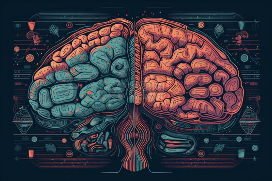 大脑分区结构图图片