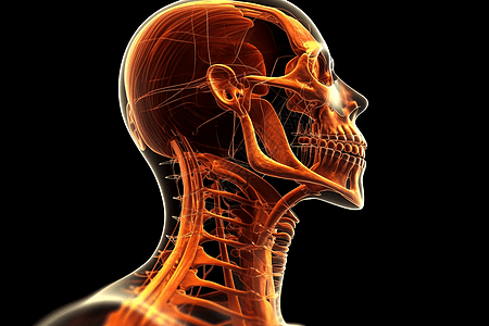 颈部骨骼内部图图片