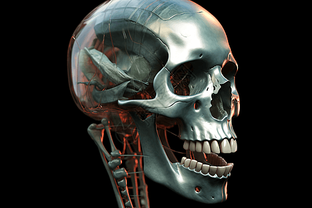 人体头颅3d模型图片
