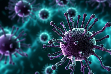 病毒细胞抽象概念图图片