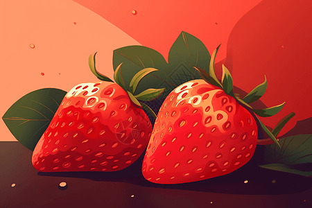 唯美的草莓图片