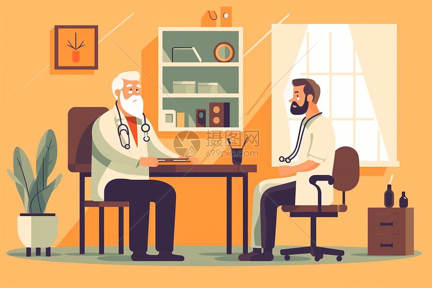 医生和病人之间的对话图片