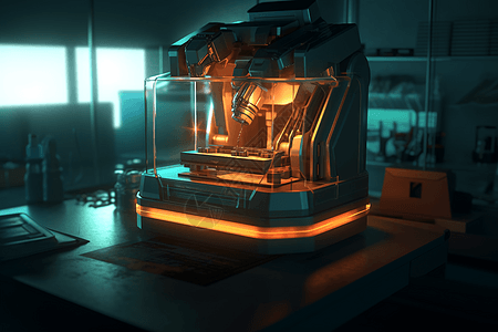 技术实验室里的3D打印机图片