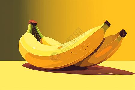 香蕉的插画图片