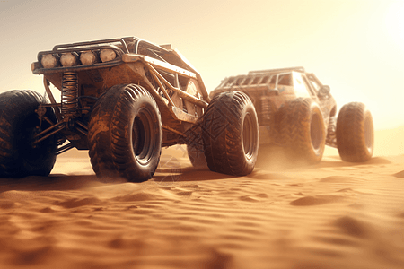 沙漠赛车图图片
