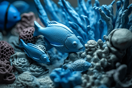 海底世界小鱼珊瑚图片