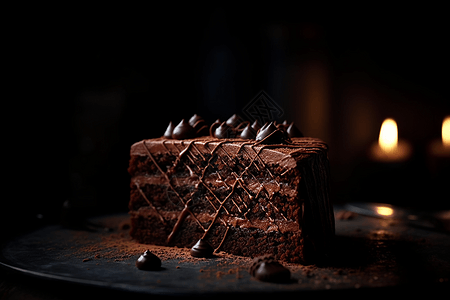 美食巧克力蛋糕图片