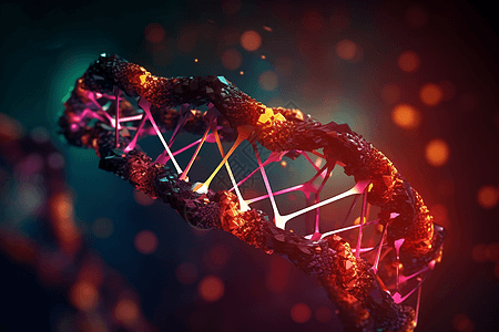 DNA分子的艺术诠释图片