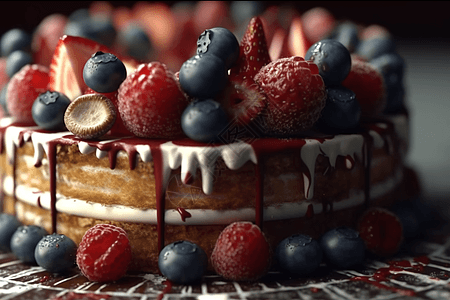 蛋糕和甜品的制作过程图片