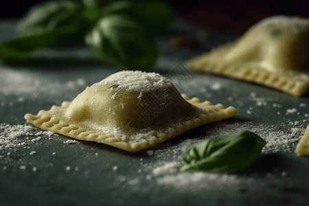 西式美食西式混沌特写图背景