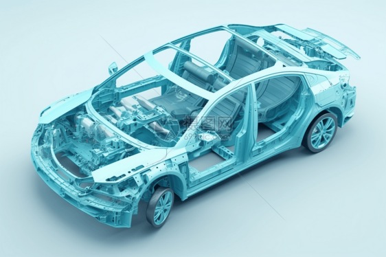 3D汽车拆卸模型图片