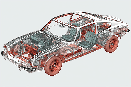 3D汽车结构图图片