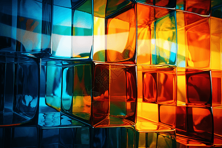 动感高能量的玻璃创意艺术背景图片