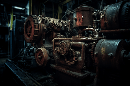 工厂机械设备室图片