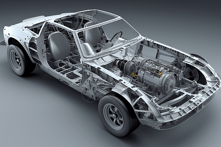 3D汽车框架模型图片