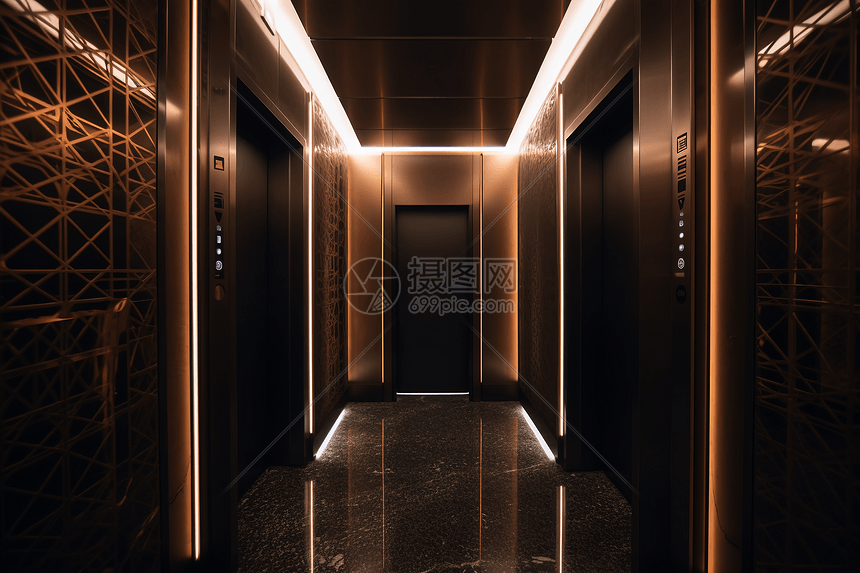 酒店电梯的内部图片