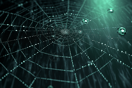 密密麻麻的数字蜘蛛网图片