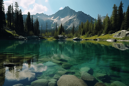 宁静的山湖图片背景图片