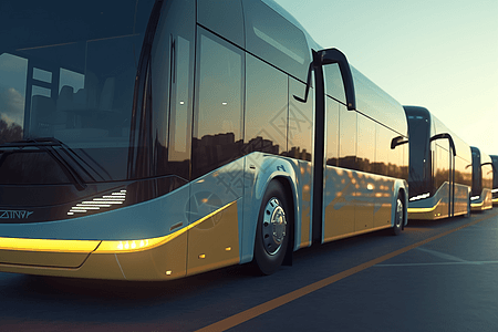 氢动力公交车明，高清图片