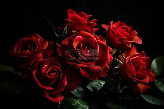 热烈美丽的玫瑰花图片
