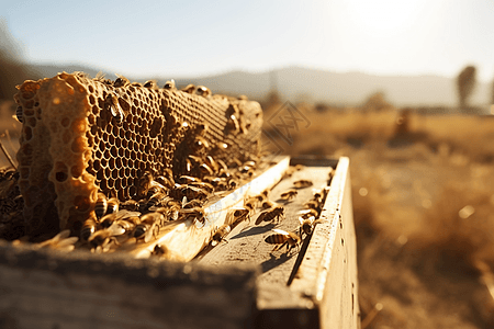 自然养蜜蜂图片