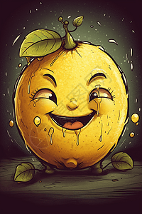 笑容灿烂的柠檬图片