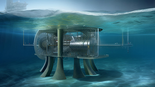 涡轮机的水下支撑结构图片