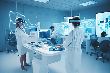 AR虚拟现实虚拟现实几乎的医学培训设计图片