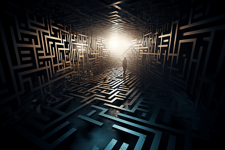 幻觉迷宫3D概念图图片
