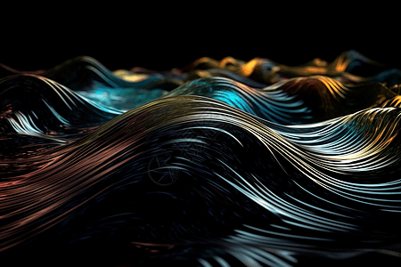 流动玻璃色波创意背景背景图片