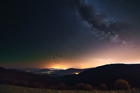 青海星空夜晚的星空背景