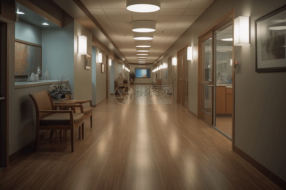 医院走廊环境图片